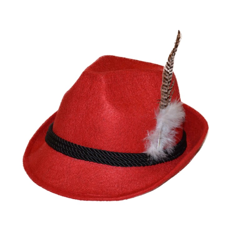 Chapeau Bavarois rouge