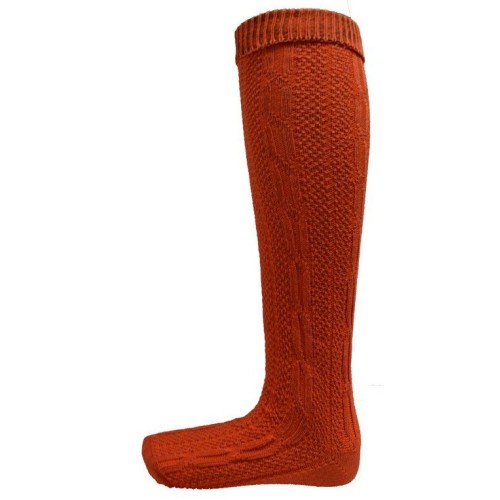 Chaussettes hautes bavaroises rouges